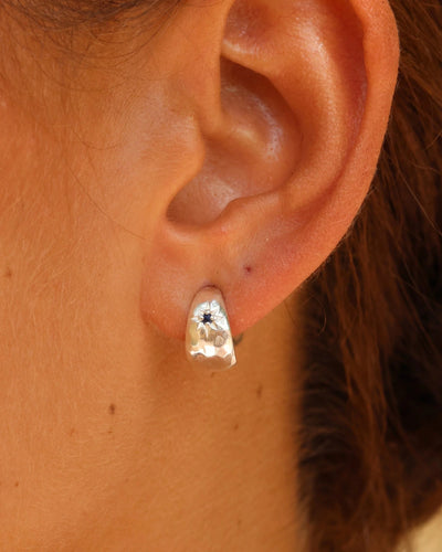 Mia Baby Sapphire Hoops