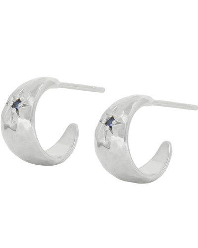 Mia Baby Sapphire Hoops