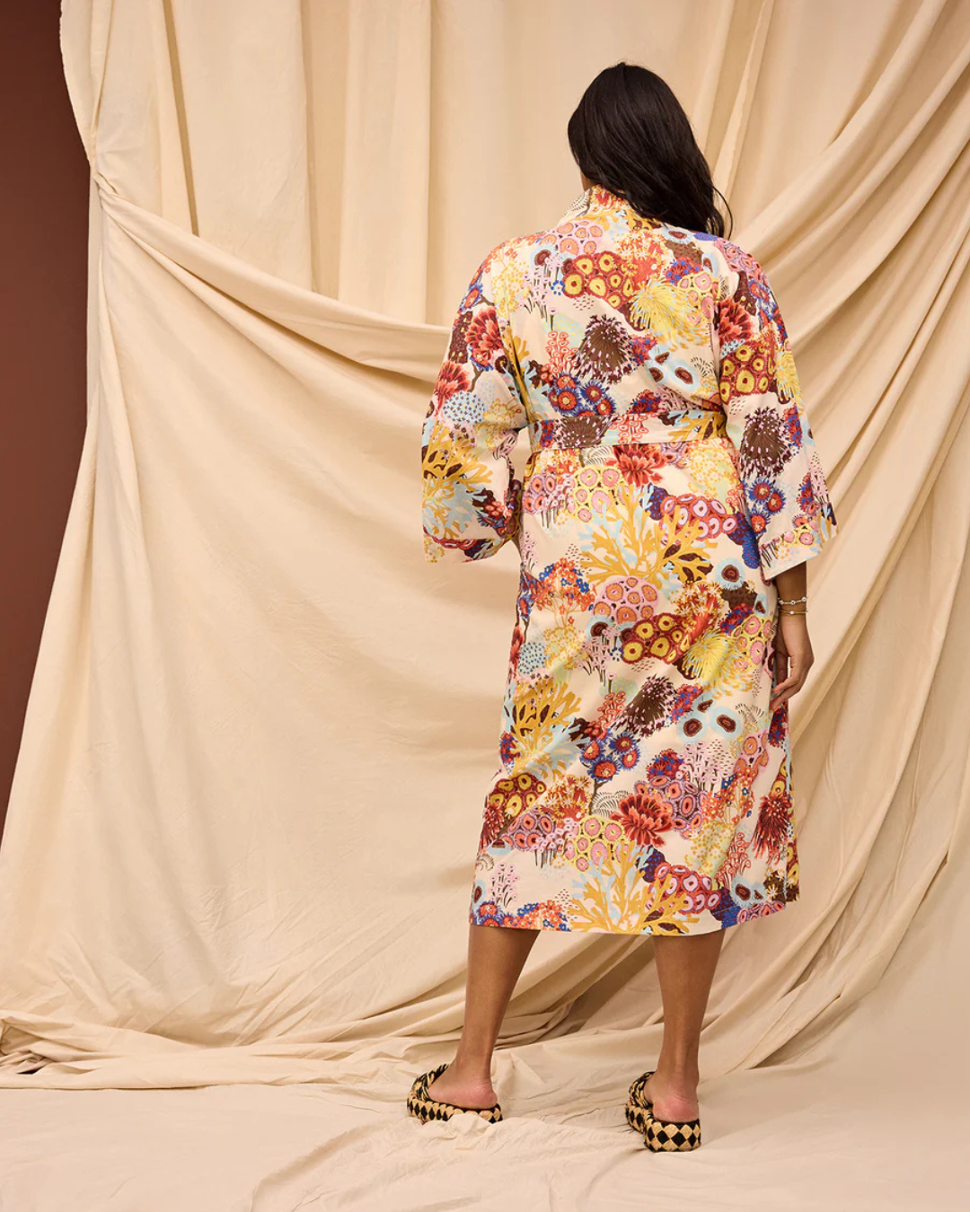 Sage X Clare Cotton Robe