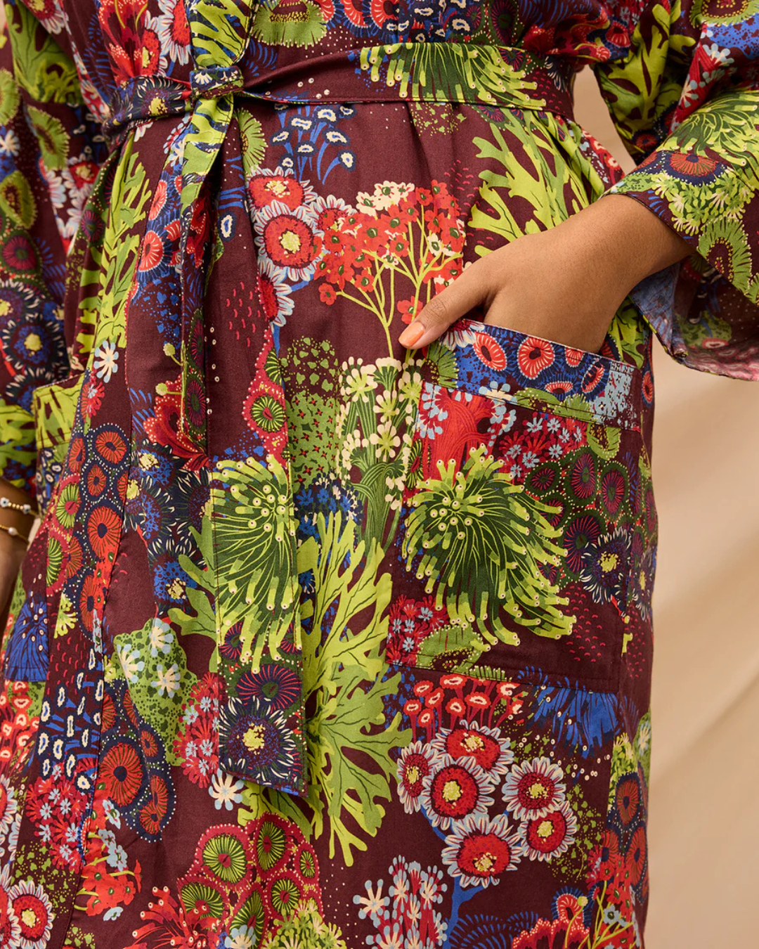 Sage X Clare Cotton Robe