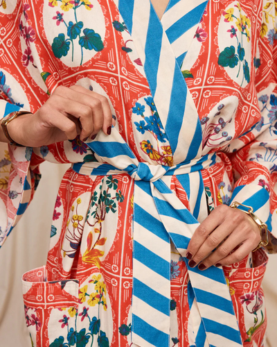 Sage X Clare Cotton Robe