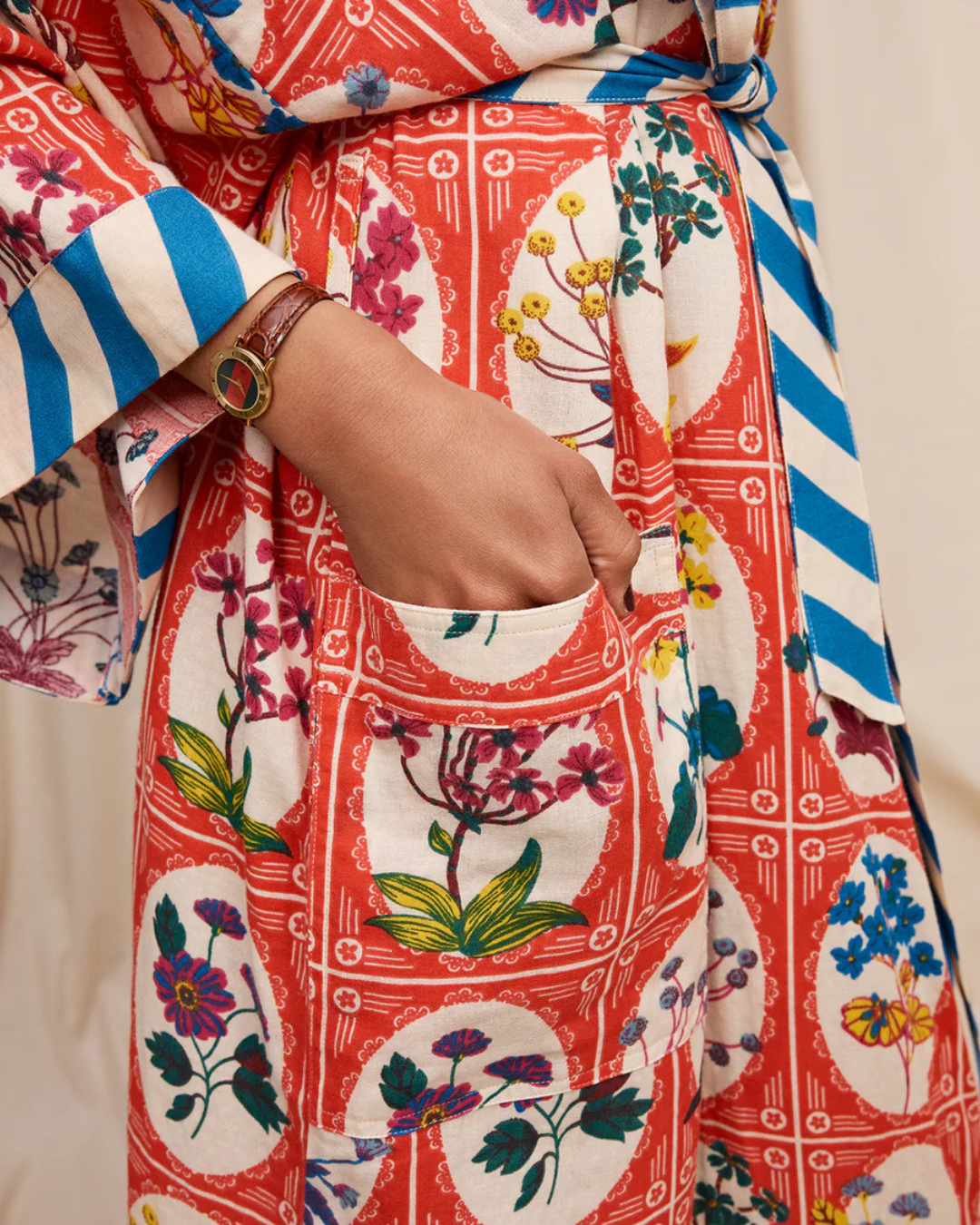 Sage X Clare Cotton Robe