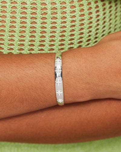 Alina Starburst Silver Cuff