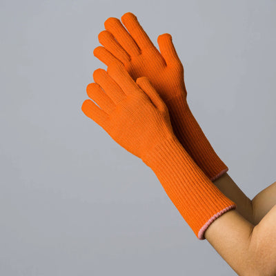 Ribbed Long Gloves