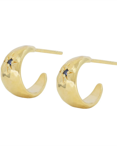 Mia Baby Sapphire Hoops