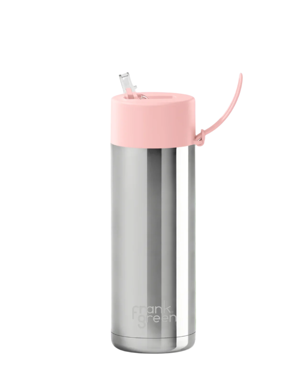 Frank Green Ceramic Reusable Bottle / Chrome Edition / 20Oz W Straw