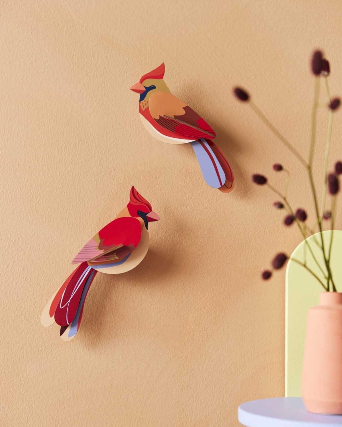 Studio Roof Wall Art  / Garden Birds / Set Of 2