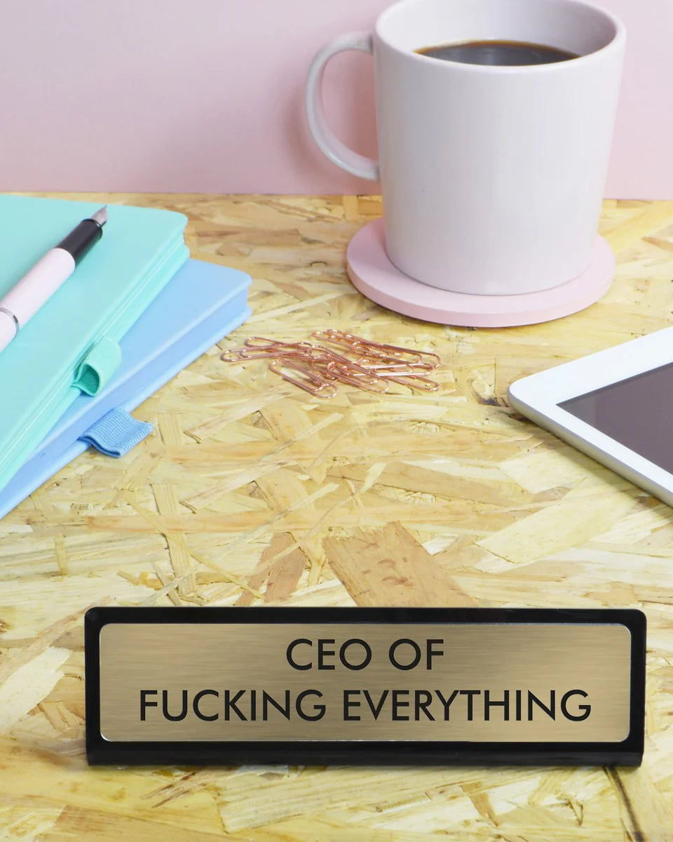 Desk Plate