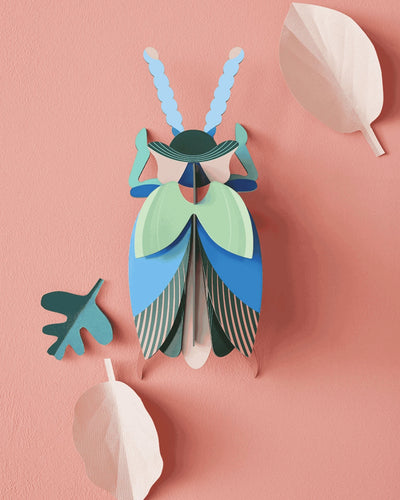 Studio Roof Wall Art A4 / Beetles