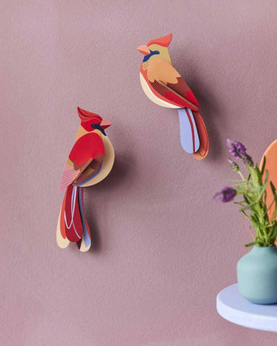 Studio Roof Wall Art  / Garden Birds / Set Of 2