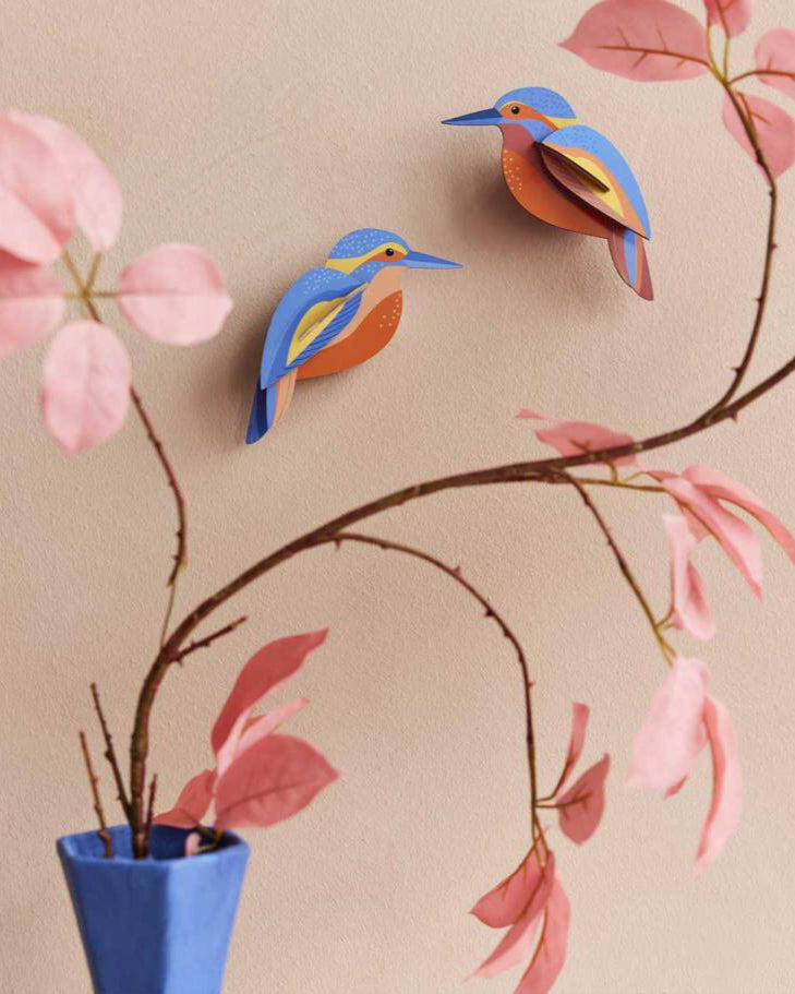 Studio Roof Wall Art  / Garden Birds / Set Of 2