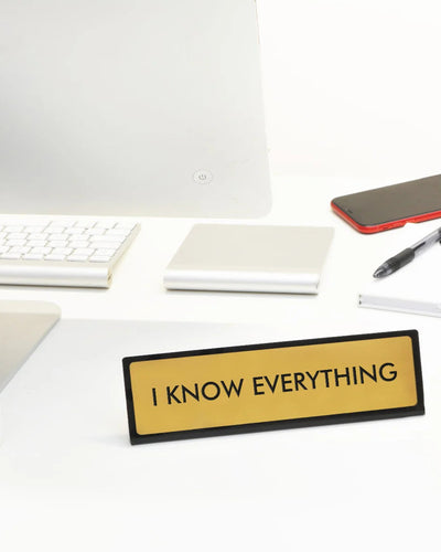 Desk Plate