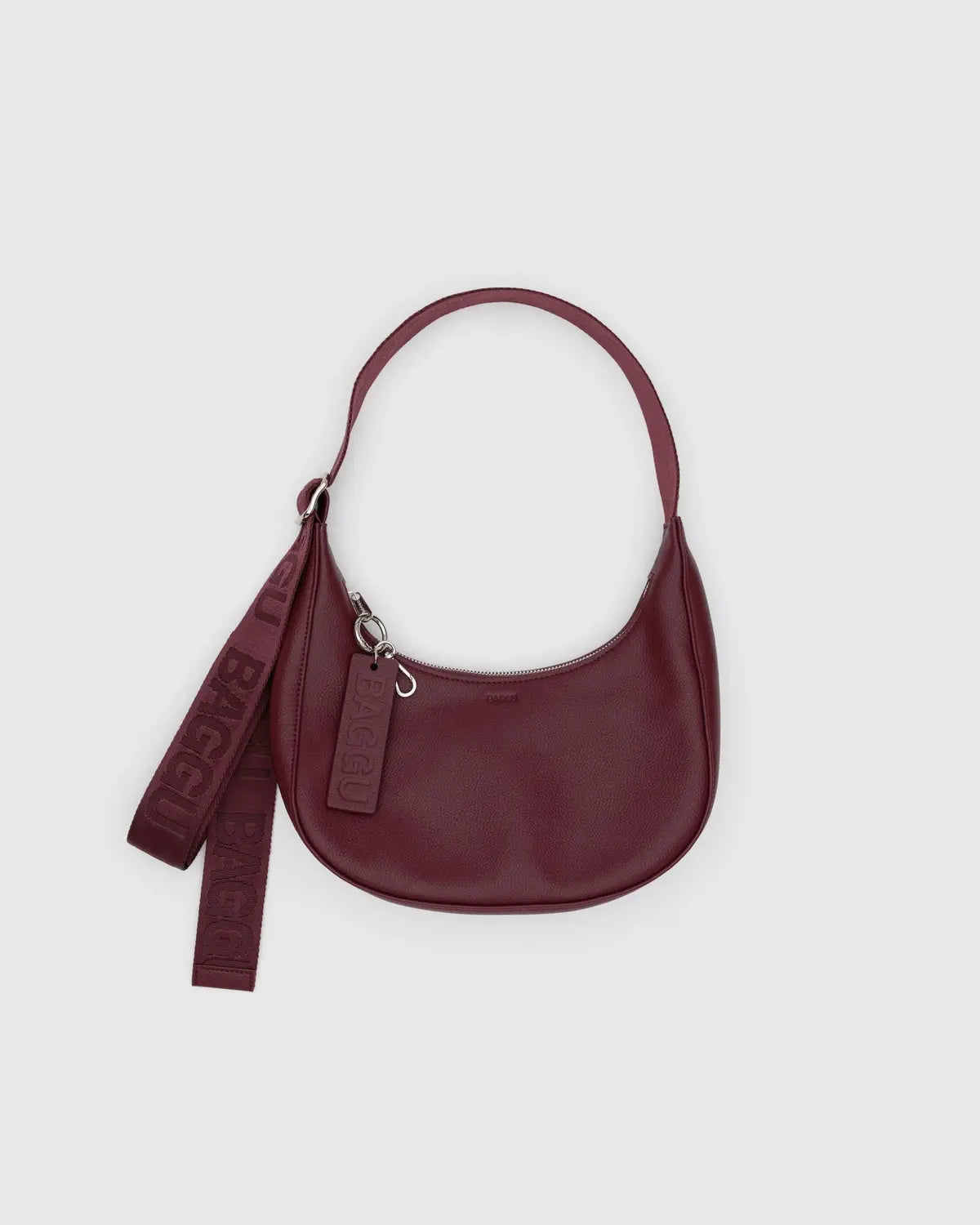 Baggu Recycled Leather Small Crescent Bag