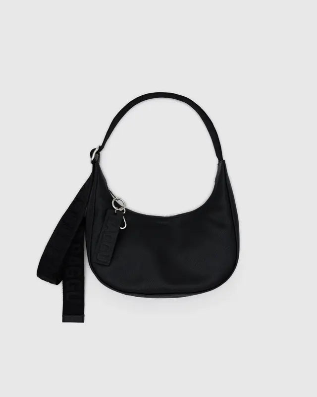 Baggu Recycled Leather Small Crescent Bag