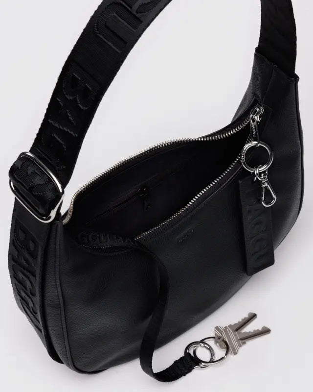 Baggu Recycled Leather Small Crescent Bag
