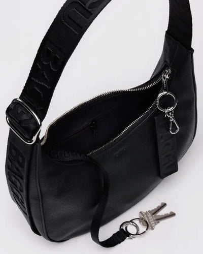 Baggu Recycled Leather Small Crescent Bag