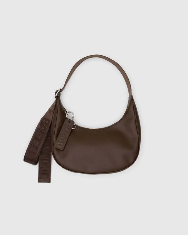 Baggu Recycled Leather Small Crescent Bag