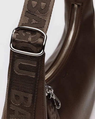 Baggu Recycled Leather Small Crescent Bag