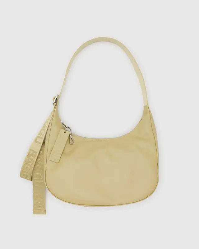 Baggu Recycled Leather Medium Crescent Bag