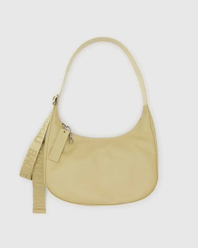 Baggu Recycled Leather Medium Crescent Bag