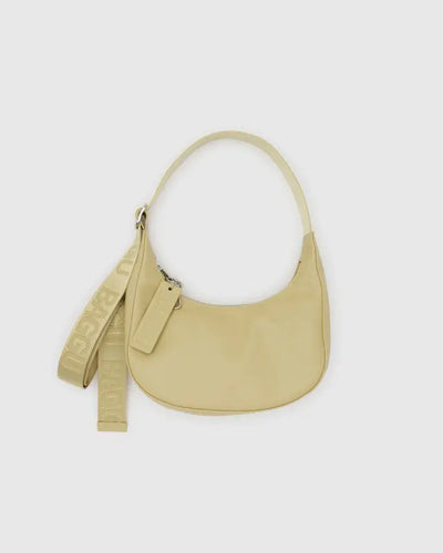 Baggu Recycled Leather Small Crescent Bag