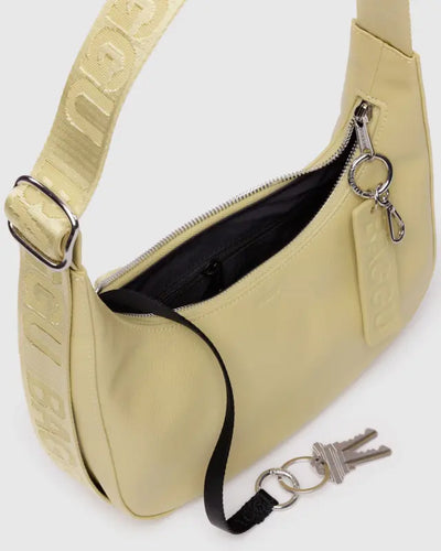 Baggu Recycled Leather Small Crescent Bag