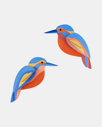 Studio Roof Wall Art  / Garden Birds / Set Of 2