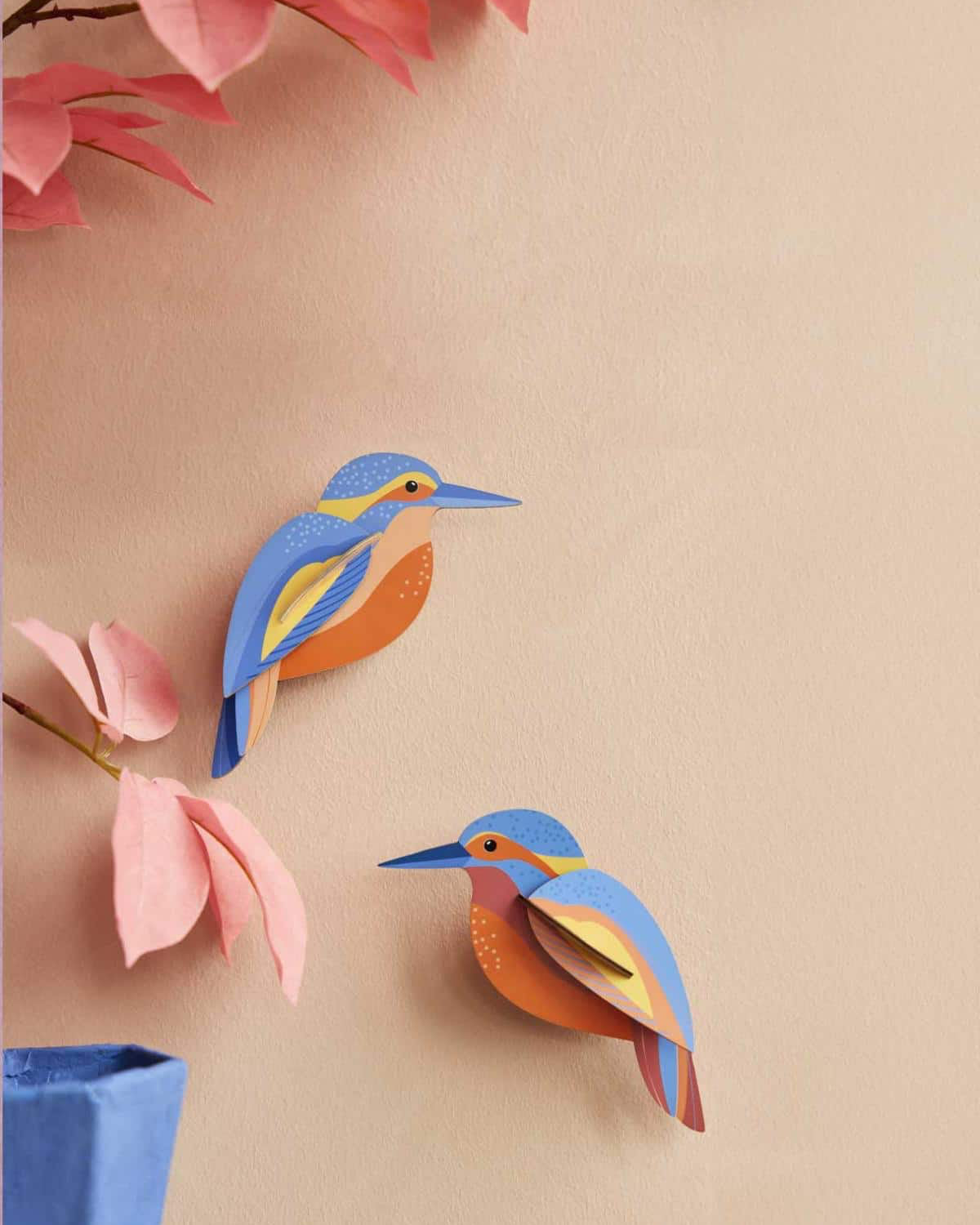 Studio Roof Wall Art  / Garden Birds / Set Of 2