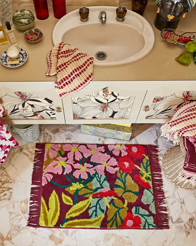 Genevieve Bath Mat / Mahogany