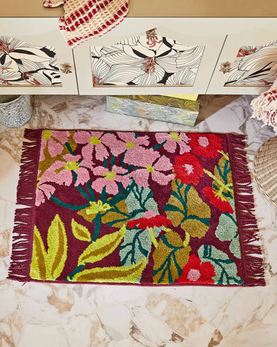 Genevieve Bath Mat / Mahogany