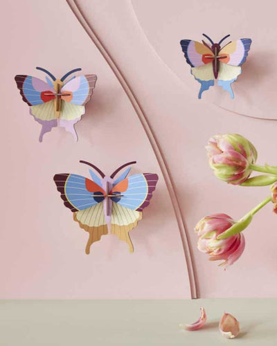 Studio Roof Wall Art / Butterflies /  Set Of 3