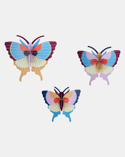 Studio Roof Wall Art / Butterflies /  Set Of 3