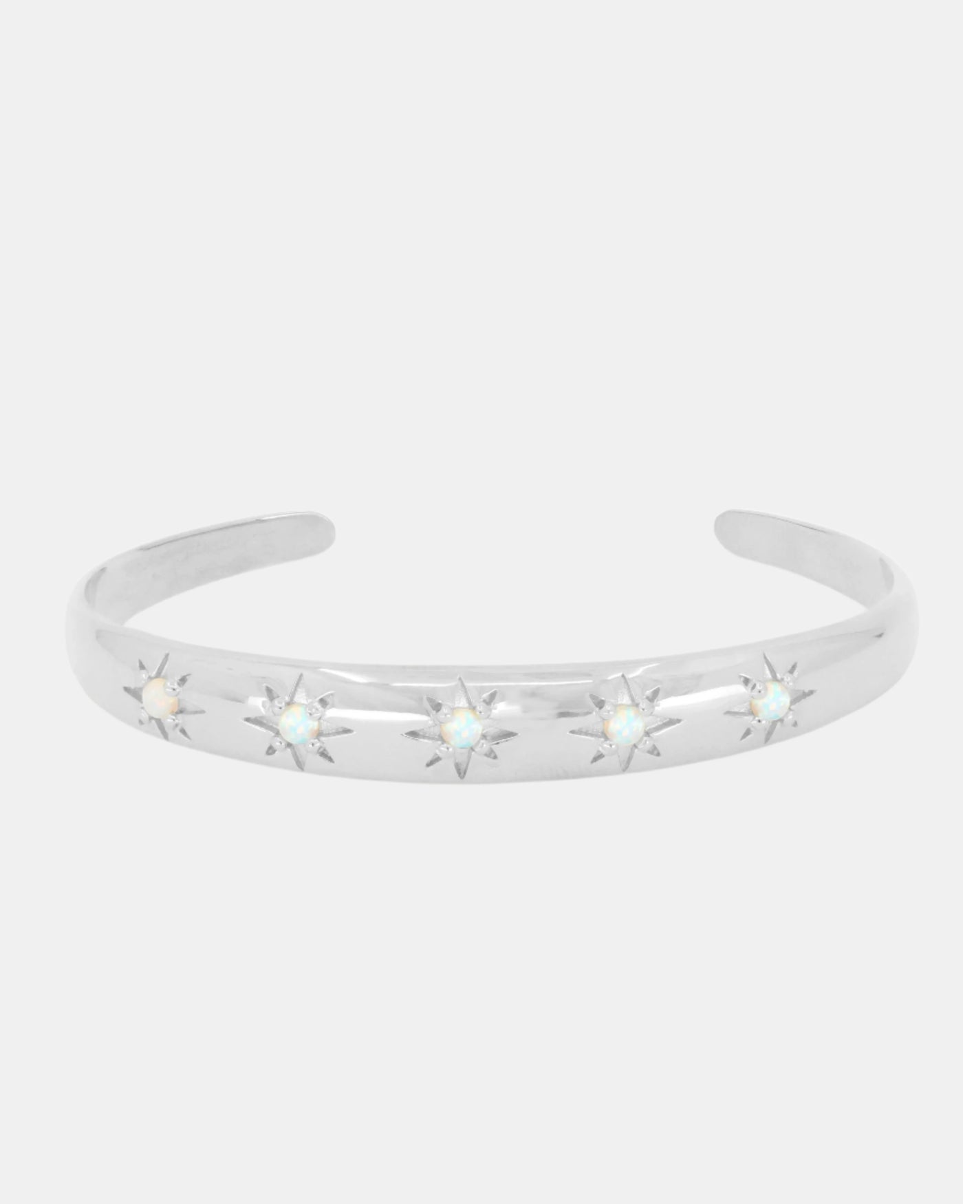 Alina Starburst Silver Cuff