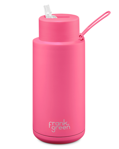 Frank Green Ceramic Reusable Bottle / 34Oz W Straw