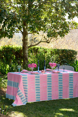 Aqua Door Tablecloth