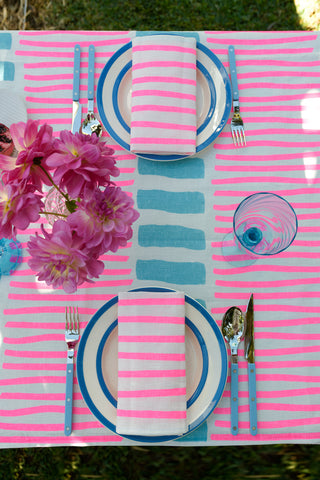 Aqua Door Tablecloth